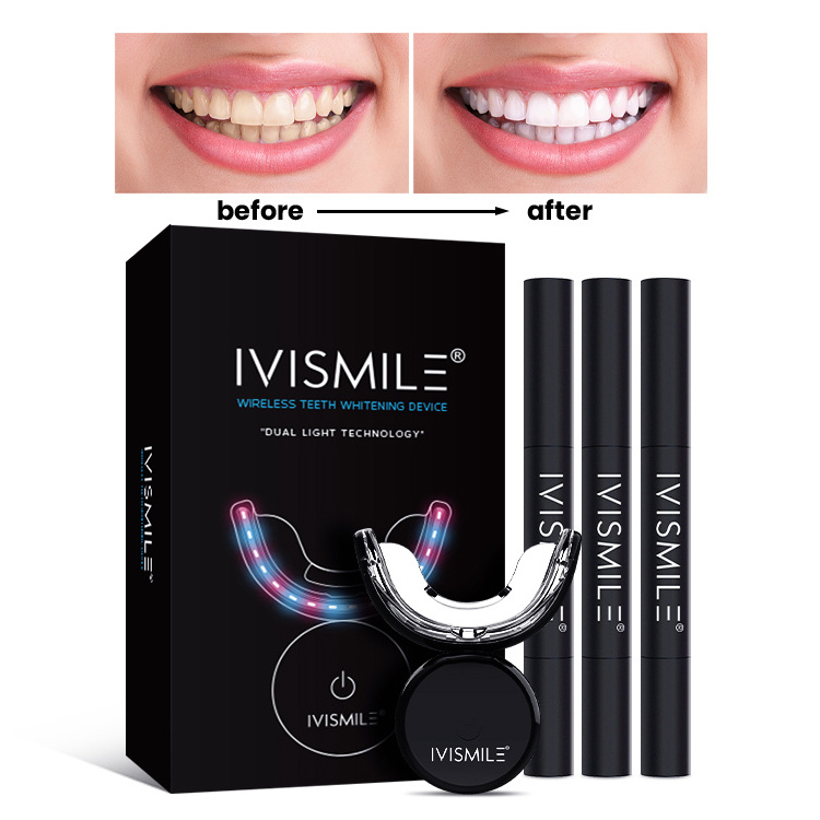 Factory Supply Customized Professional 3*2 ml Dental Bleaching Gel Teeth Whitening Led Kit 16 leds/24 leds/32 leds