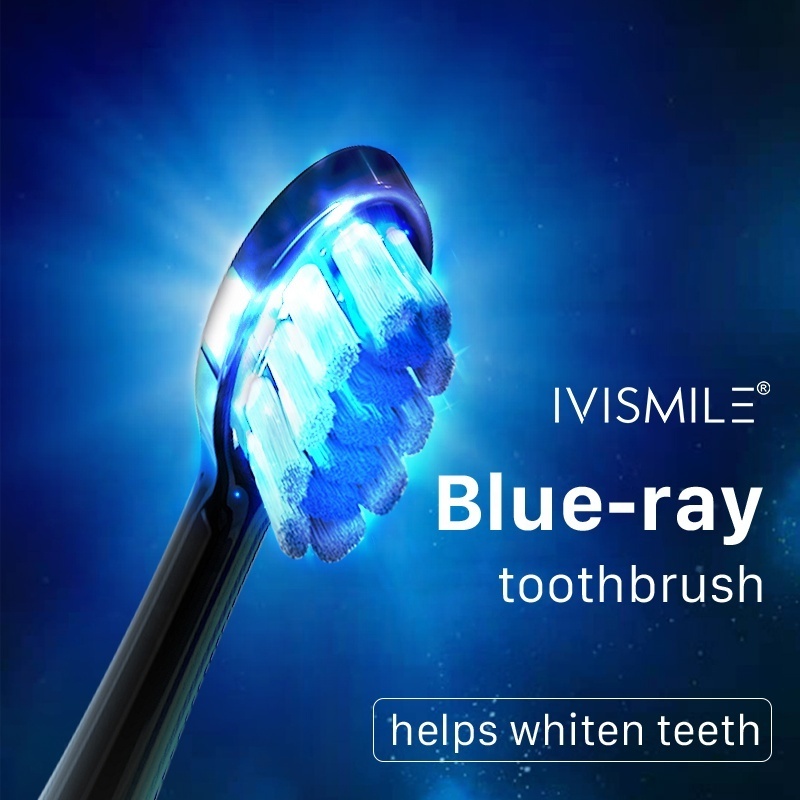 2024 Intelligent 6 Blue Led Automatic Electronic Toothbrush Wireless Sonic Electric Toothbrush