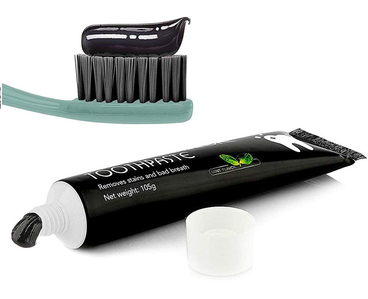 Fluoride Free Natural Coconut Activated Charcoal Whitening Toothpaste Private Label