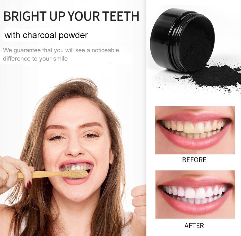 100% Natural Wholesale Activated Charcoal Teeth Whitening White Tooth Powder