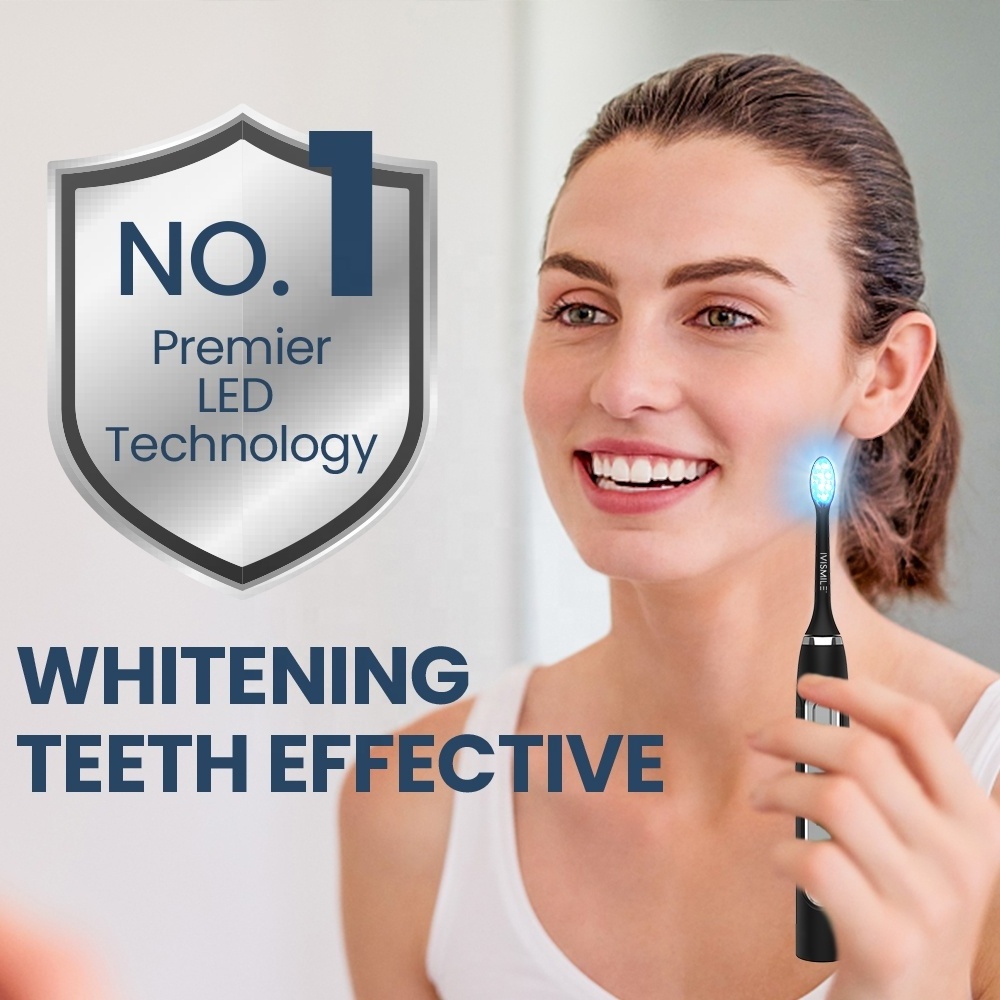 IVISMILE Hot Selling Products Blue Lights Teeth Bleach Led Tooth Whitening Electric Toothbrush