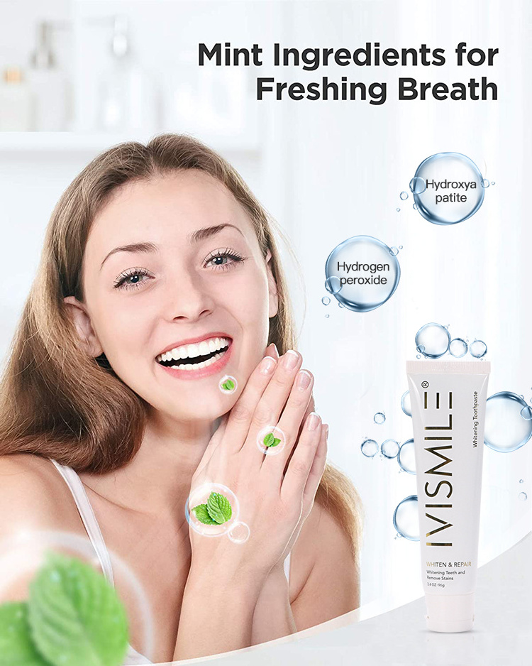 IVISMILE Teeth cleaning Daily Use Oral Care Free Sensitive Stain Removal Bleaching Toothpaste