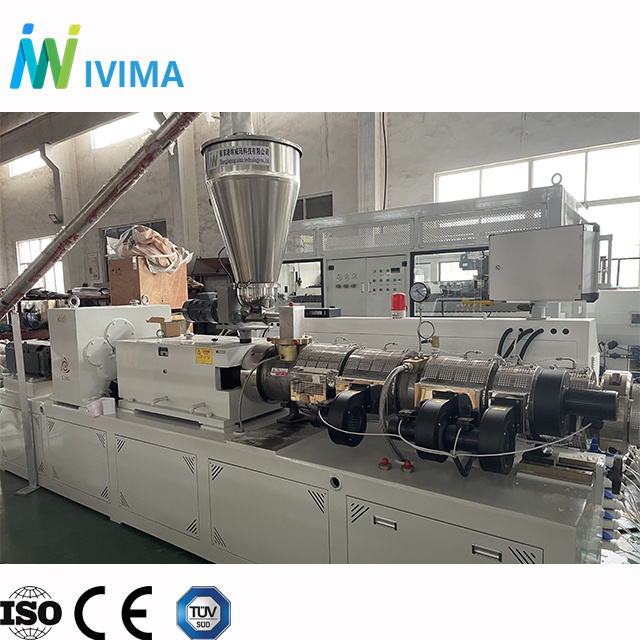 Ivima 50-200mm PVC Plastic water pipe making machine/UPVC CPVC tube extrusion production line