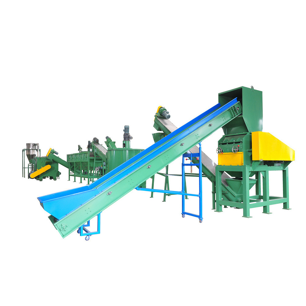 Ivima 300-3000kgh waste Plastic PET bottle recycling machine/Recycled PET flakes hot washing line