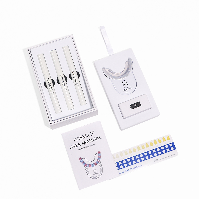 Newest Teeth Whitening Kits Private Logo Home Use Dental Oral Care Blue Led Light Tooth Whitening