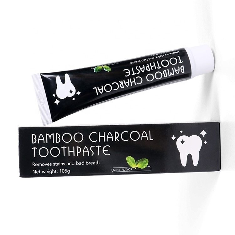 Natural Removes Stains Bad Breath Fluoride Free Fresh Mint Bamboo Charcoal Teeth Whitening Toothpaste