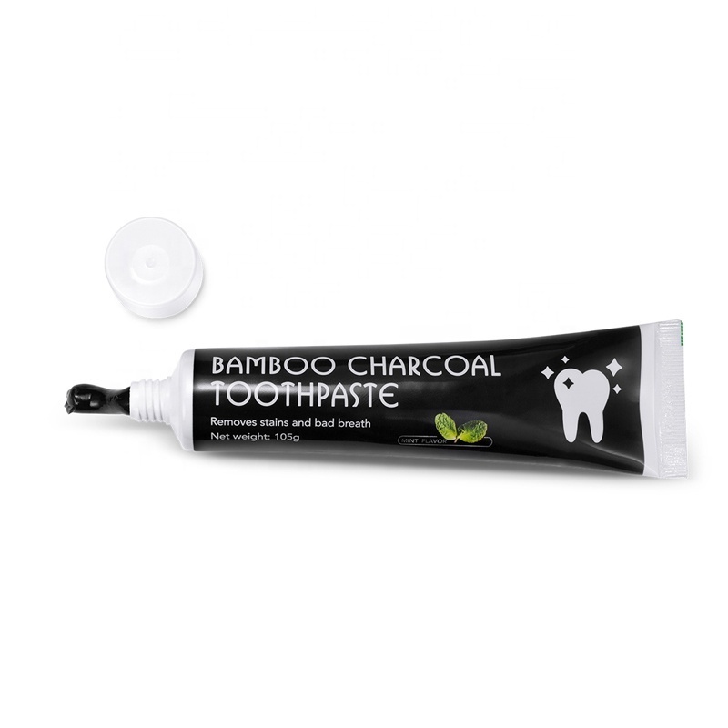 Natural Removes Stains Bad Breath Fluoride Free Fresh Mint Bamboo Charcoal Teeth Whitening Toothpaste