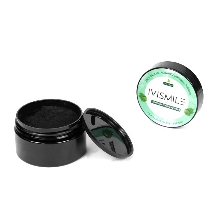 Private label Hot Selling Active Coconut Teeth Magic White Oral Care Mint Charcoal Natural Charcoal Tooth Whitening Powder