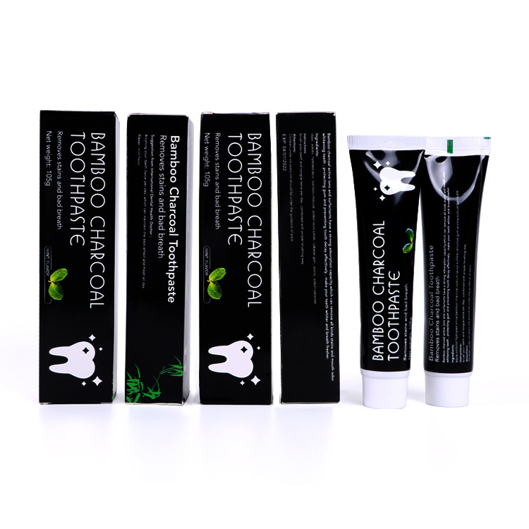 Private Label Whitening Sensitive Bamboo Toothpaste Charcoal Whitening Organic Tooth Paste