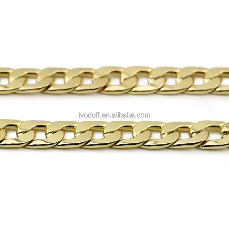 Ivoduff metal 10mm width heavy bag chain accessories custom length handbag strap chain