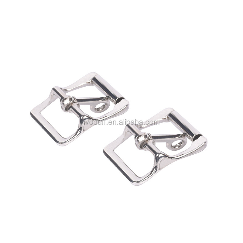 Wholesale Zinc Alloy Metal Bag Accessories Shiny Silver Adjustable Roller Locking Buckle For Strap