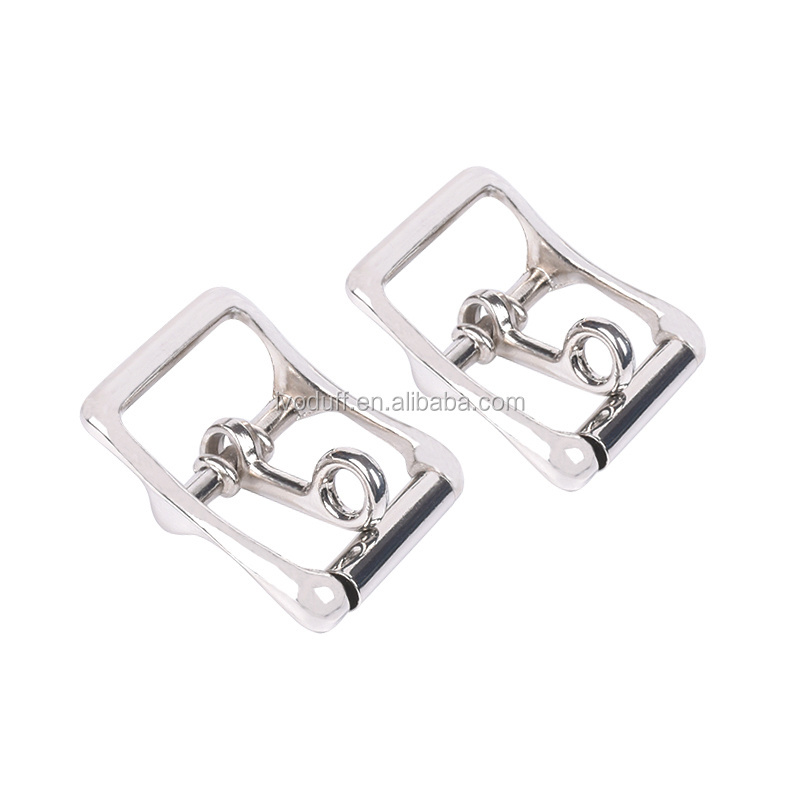 Wholesale Zinc Alloy Metal Bag Accessories Shiny Silver Adjustable Roller Locking Buckle For Strap