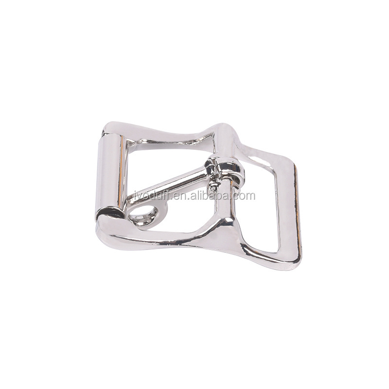 Wholesale Zinc Alloy Metal Bag Accessories Shiny Silver Adjustable Roller Locking Buckle For Strap