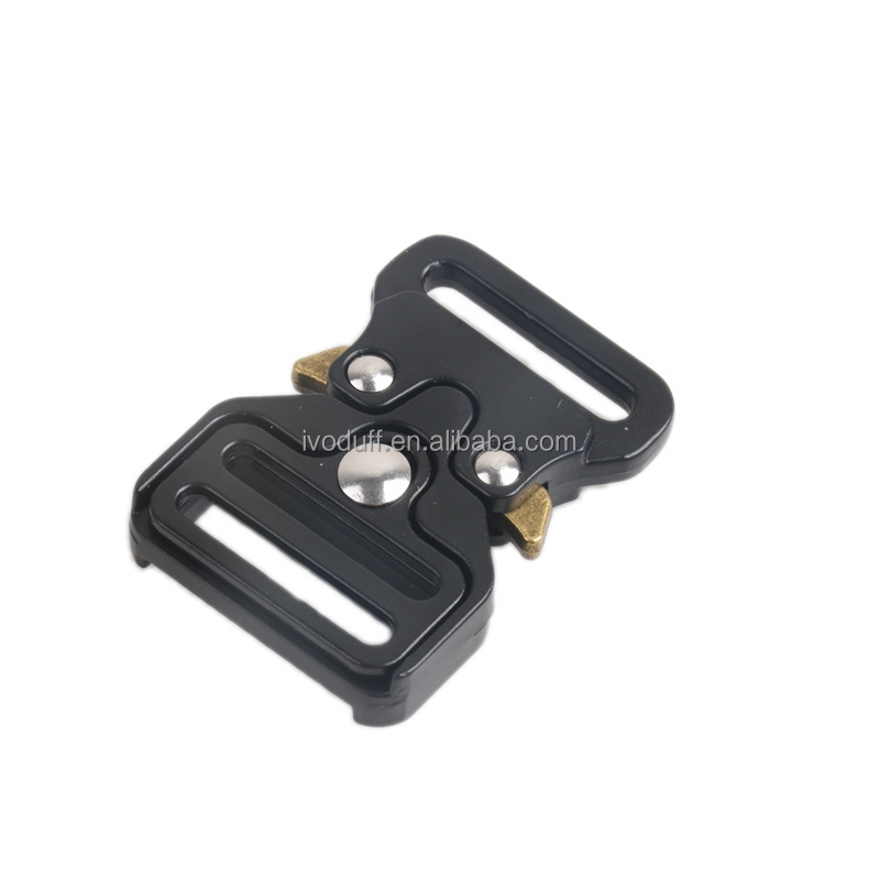 25mm 32mm 38mm 50mm metal leather dog collar side release metal buckle quick release buckle tactical buckle