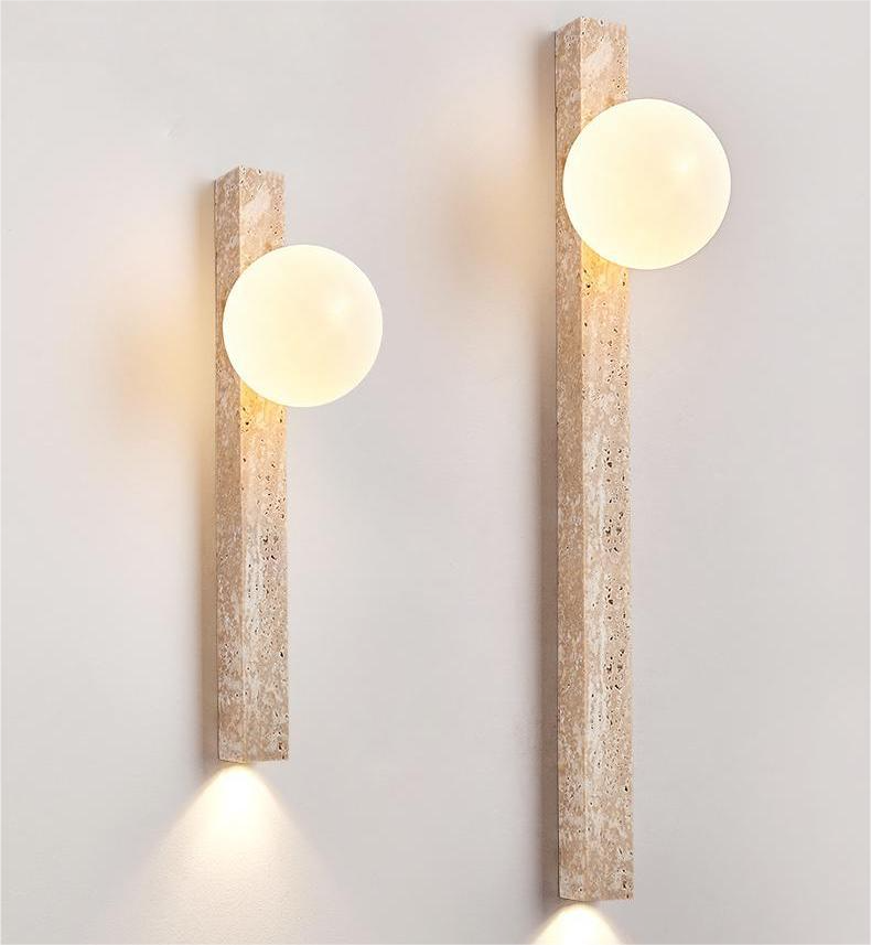 Minimalist creative Nordic stone art sconces wall light