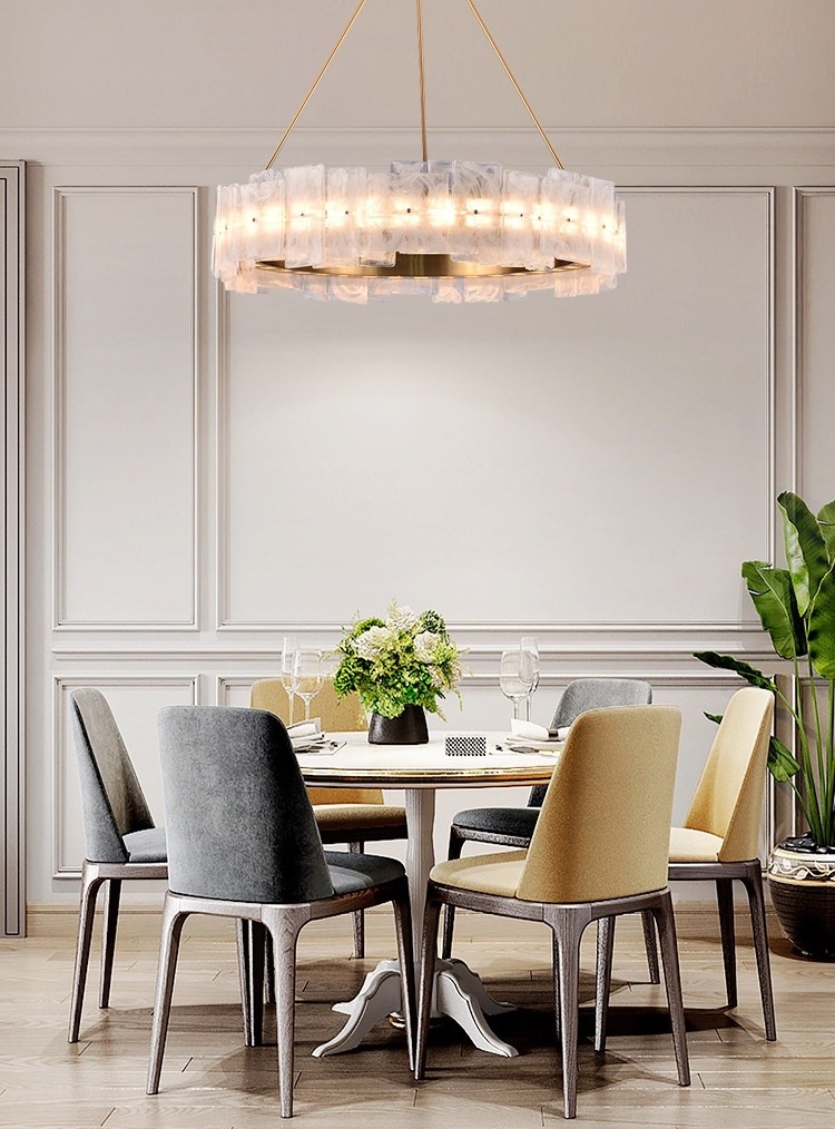 Crystal Chandelier Modern Contemporary Chandelier European Ceiling Pendant Lights for Dining Room Living Room Hotel