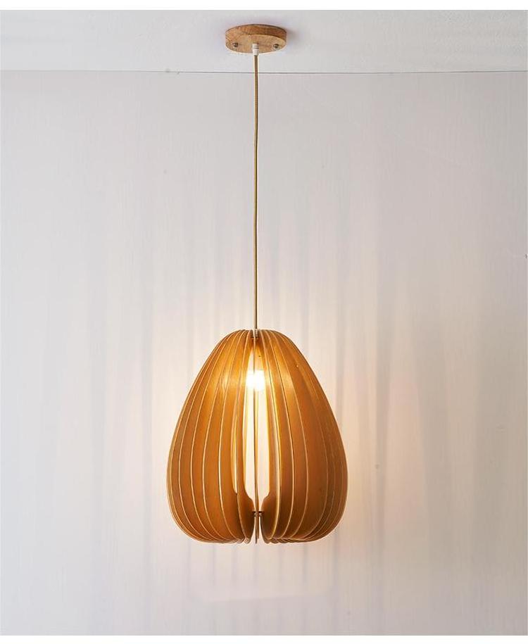 vintage wooden pumpkin chandelier pendant light