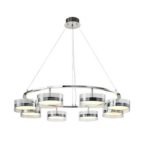 New modern minimalist living room chandelier bedroom bar LED lamp round home light fixture