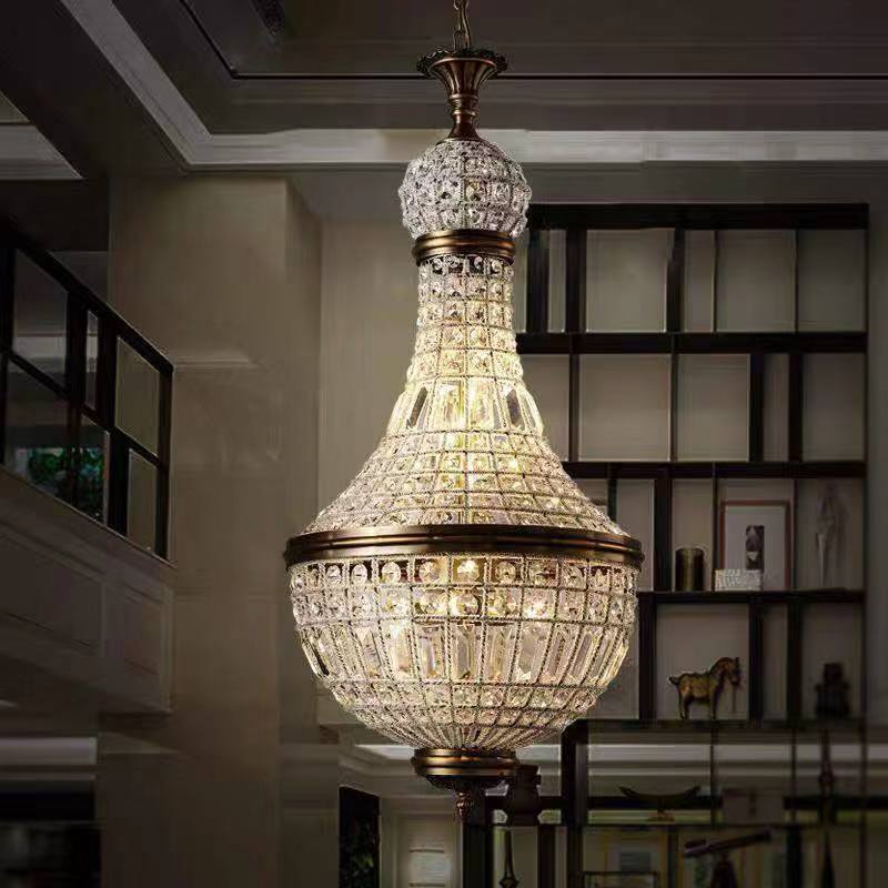 2019 european luxury k9 crystal glass rods g9 led cristal chandelier for hotel