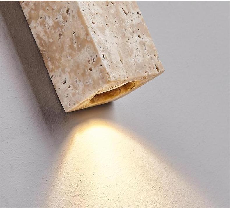 Minimalist creative Nordic stone art sconces wall light