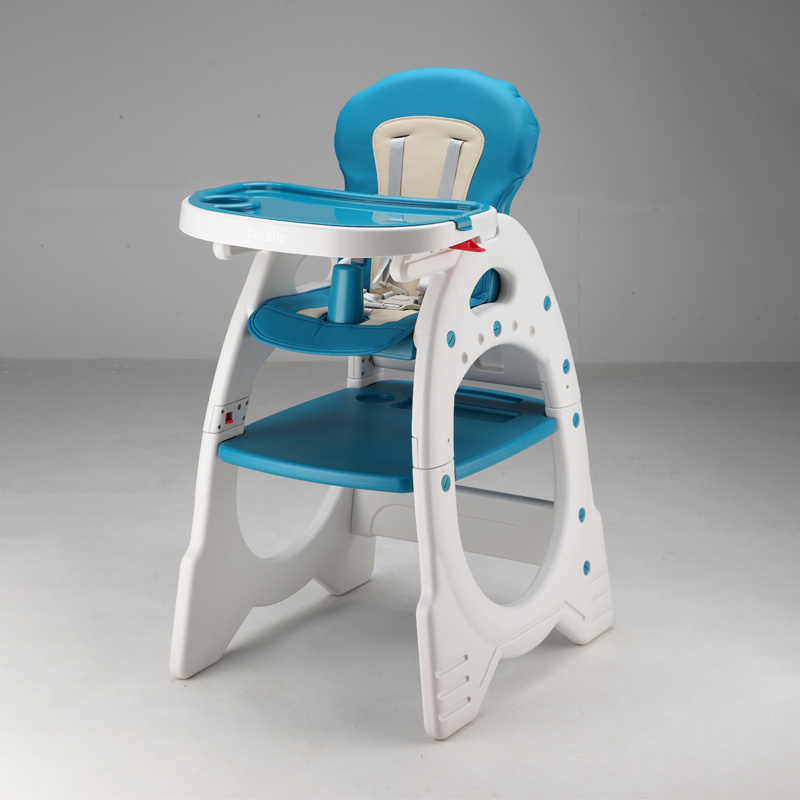 Baby High Chair 3 IN 1 Multifunctional Plastic Highchair Kids Dinner Eating Chair With Rocker