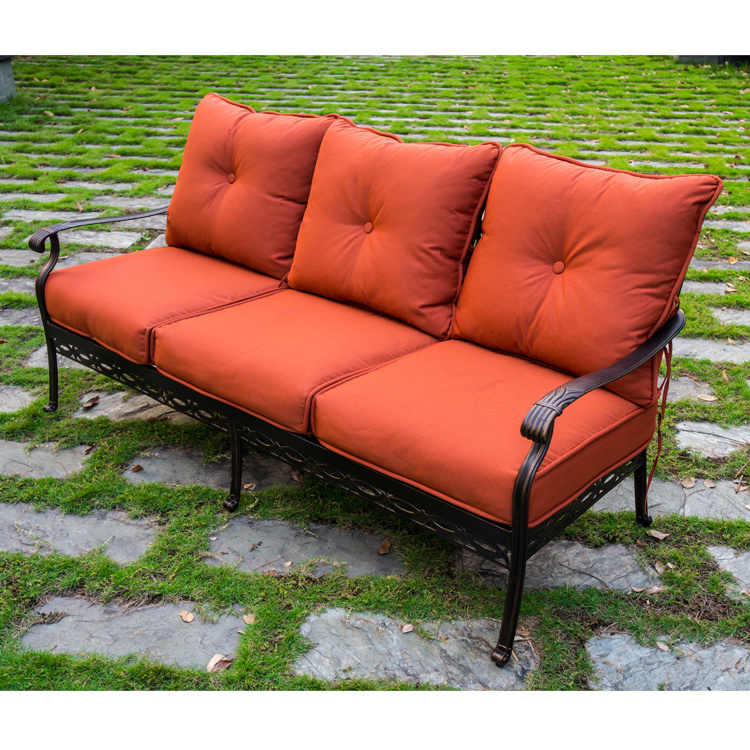 modern casting aluminum patio outdoor sofa set wholesale price furniture garden courtyard sofa set outdoor furniture