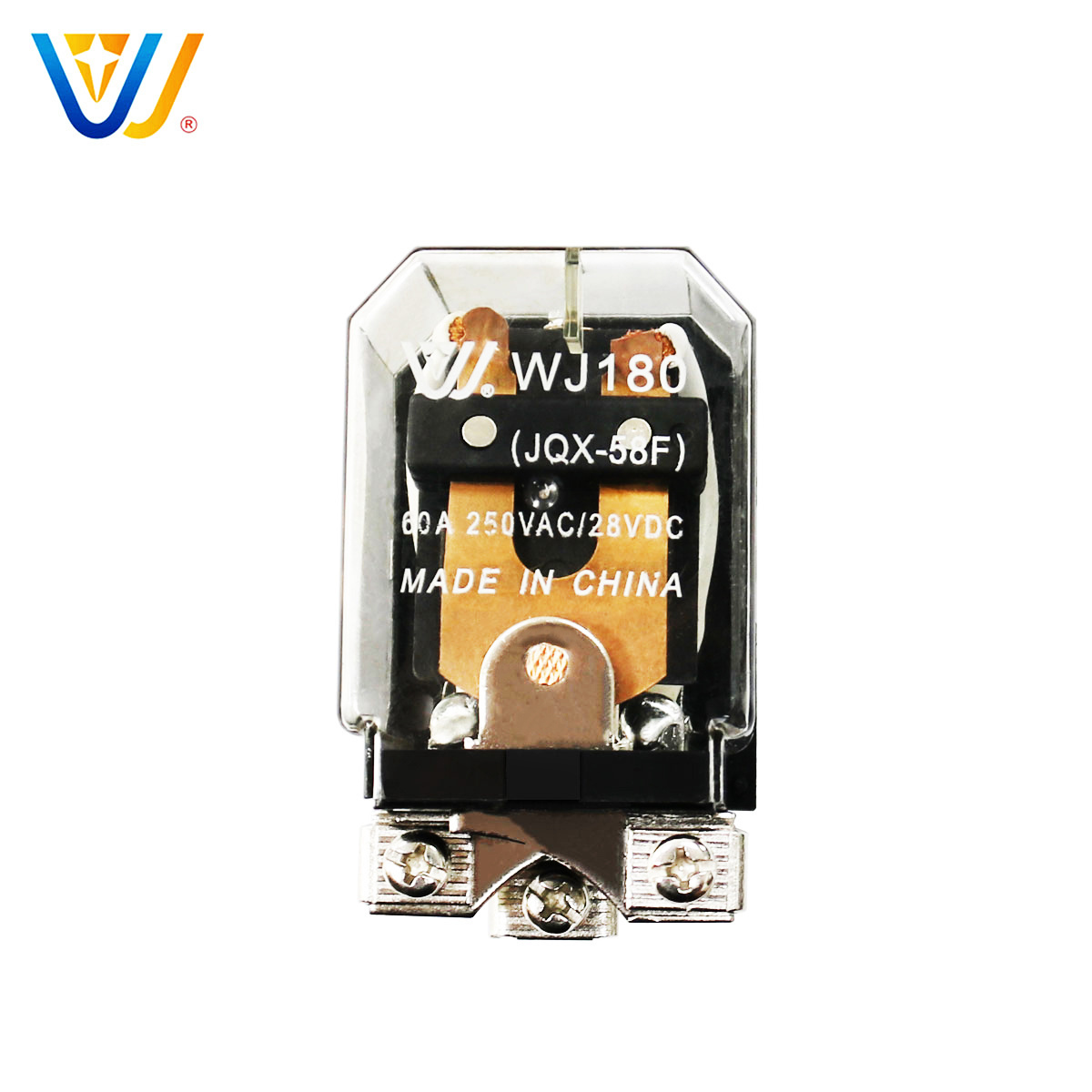 electrical equipment supplies 60a 250vac relay jqx-58f/ power relay 1group spst spdt for DC screen control switch Fan start