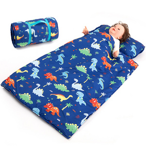 Wholesale Travel Portable Preschool Kids Toddler Nap Mat Sleeping Mats With Pillow