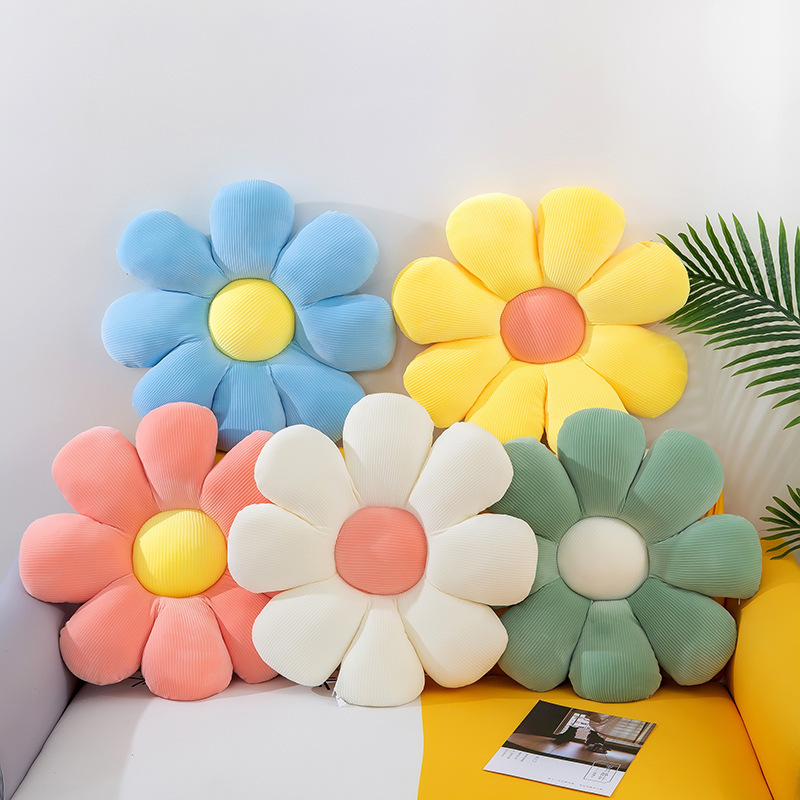 Home Textile Cute Flower Pillows Sofa Couch Cushions Daisy Decoration Pillows