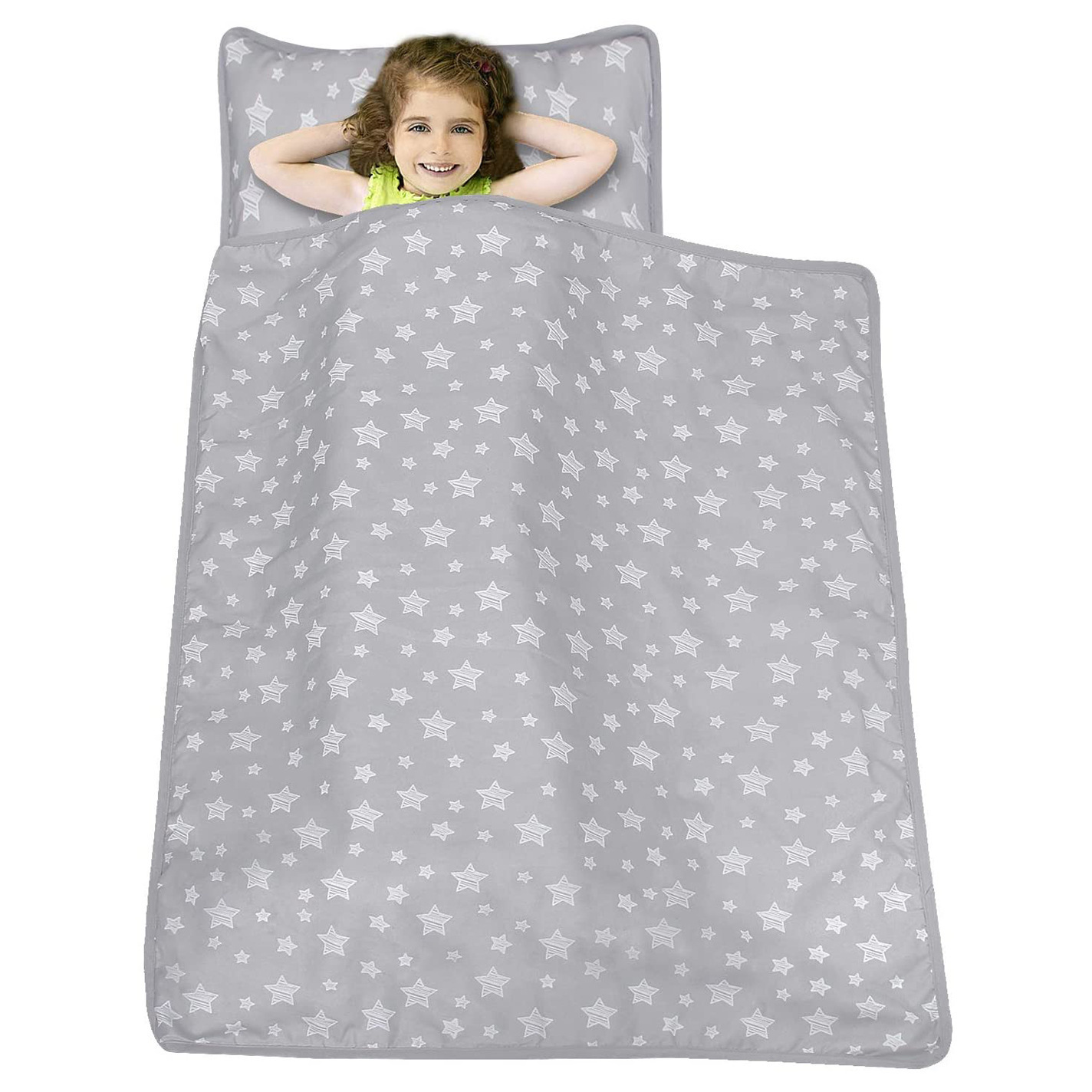 Wholesale Detachable Nap Mat Custom Printing Toddle Sleeping Bag Daycare Sleeping Mats Napping