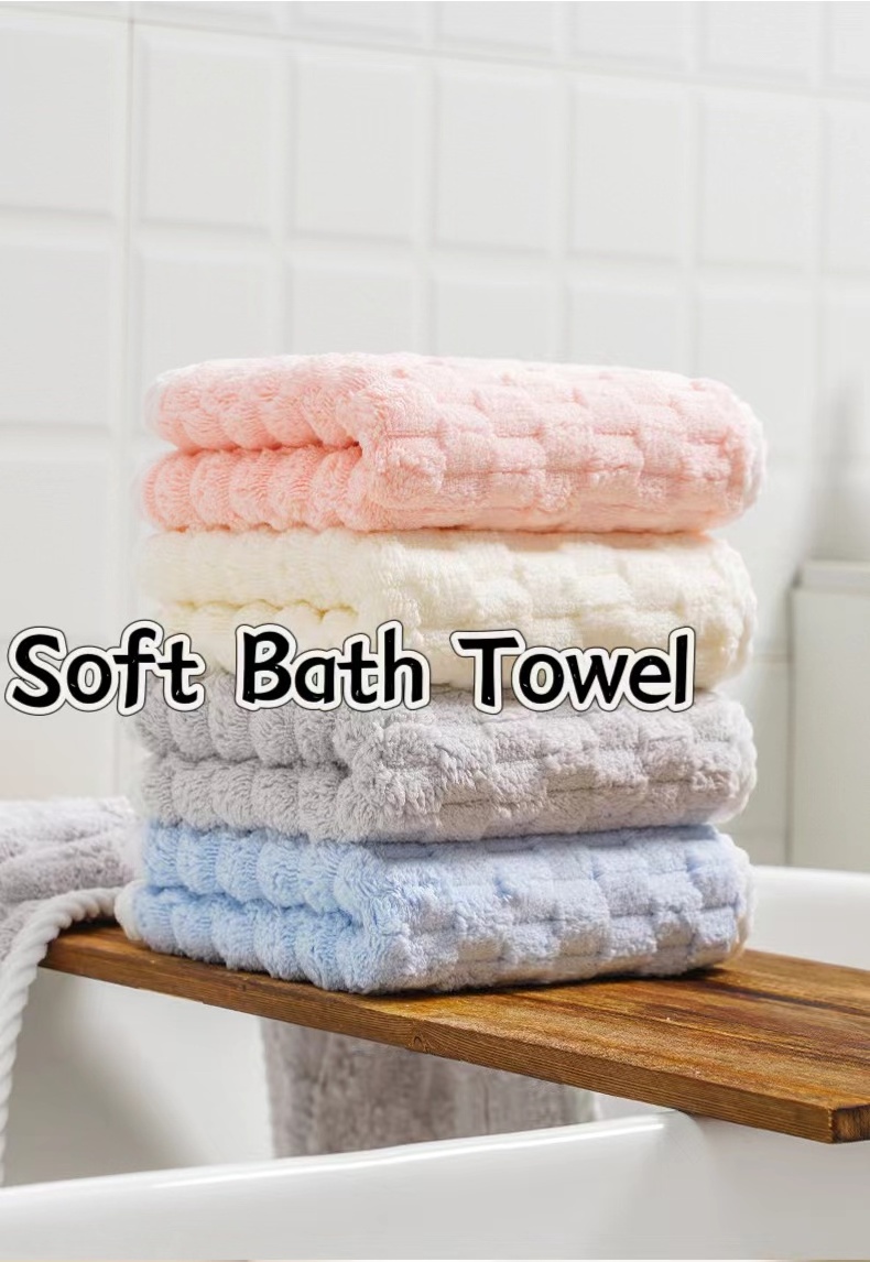 Super sfot Microfiber Coral Velvet Highly Absorbent Bath Towels Multipurpose Use Towel