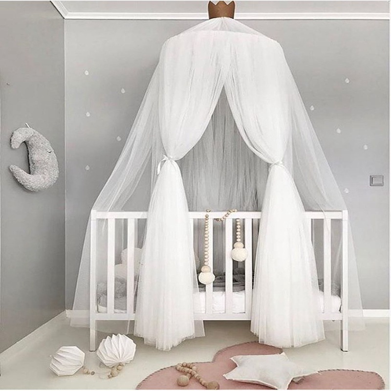 IVY Princess Room Decorate 7 Layer Kids Bed Tents Baby Nets Mosquito Bed Newborn Pretty Bed Crown Canopy