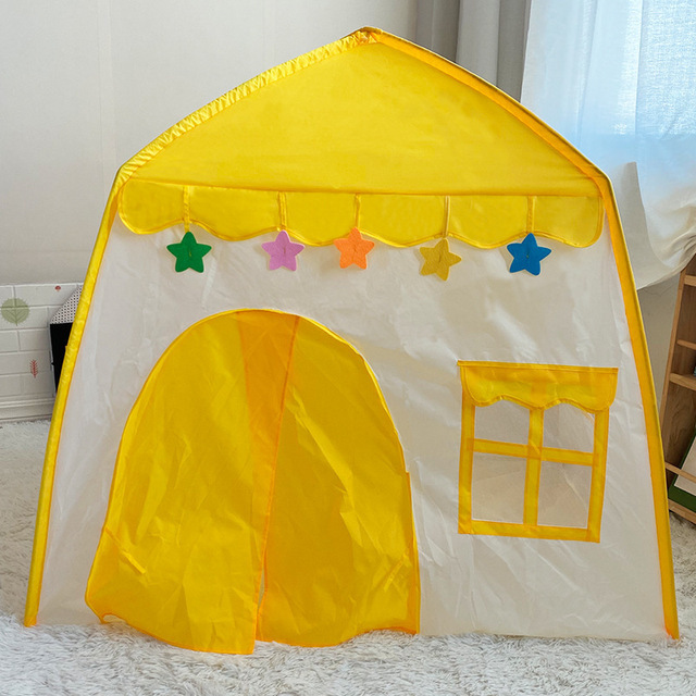 kid tent hot sell Children's indoor small house toy house outdoor small tent game house portable folding princess toy castle