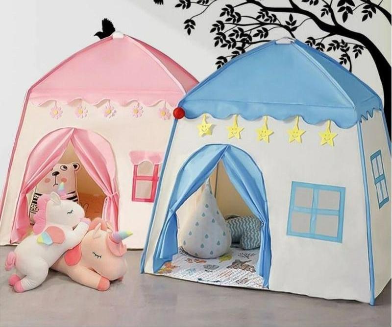 kid tent hot sell Children's indoor small house toy house outdoor small tent game house portable folding princess toy castle