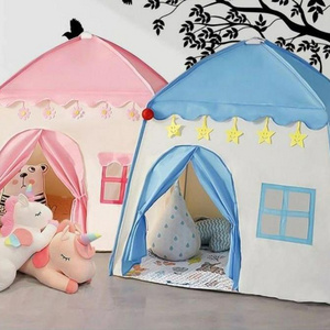 kid tent hot sell Children's indoor small house toy house outdoor small tent game house portable folding princess toy castle