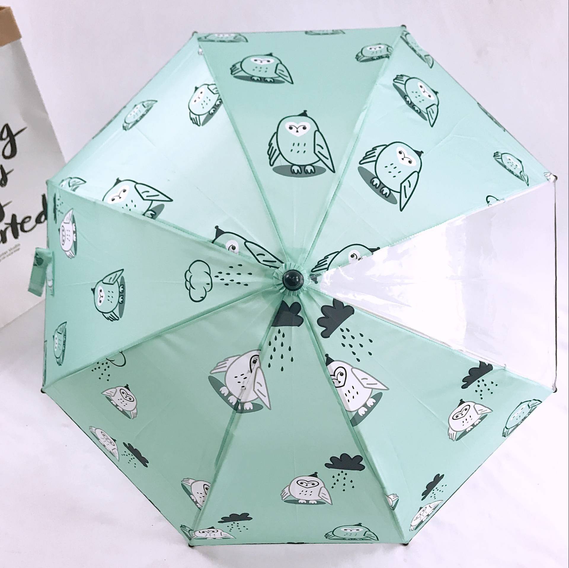 Kids Umbrella umbrella automatic/Princess/Minnie Mouse Toddler and Little Girl Rain Wear for Ages 3-6 kids outdoor umbrella