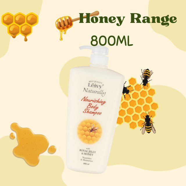 Leivy Naturally Nourishing Shower Cream with Royal Jelly & Honey Liquid Soap Malaysia