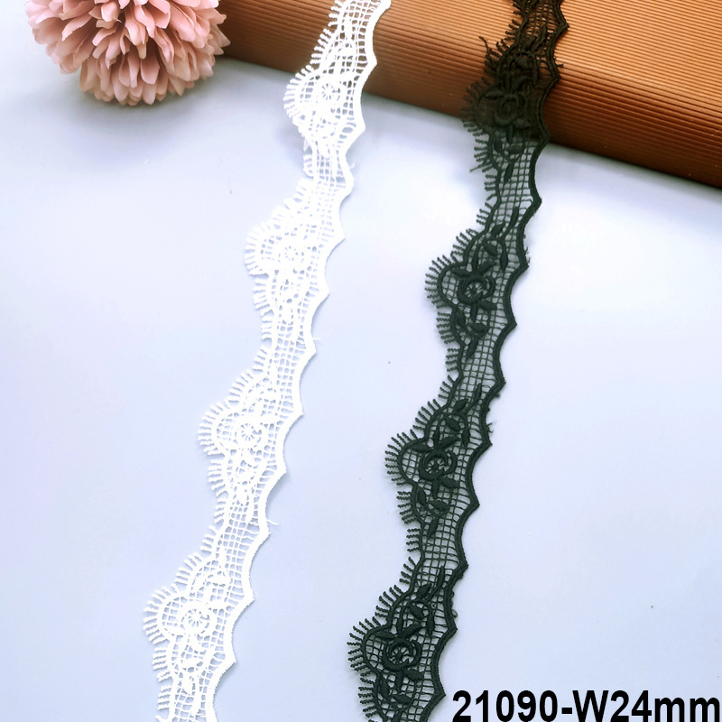 Stock Selling L2 OEM Embroidery Fabric Milk Silk Dress Fabrics 3D Lace Fabric Lace Trimmings