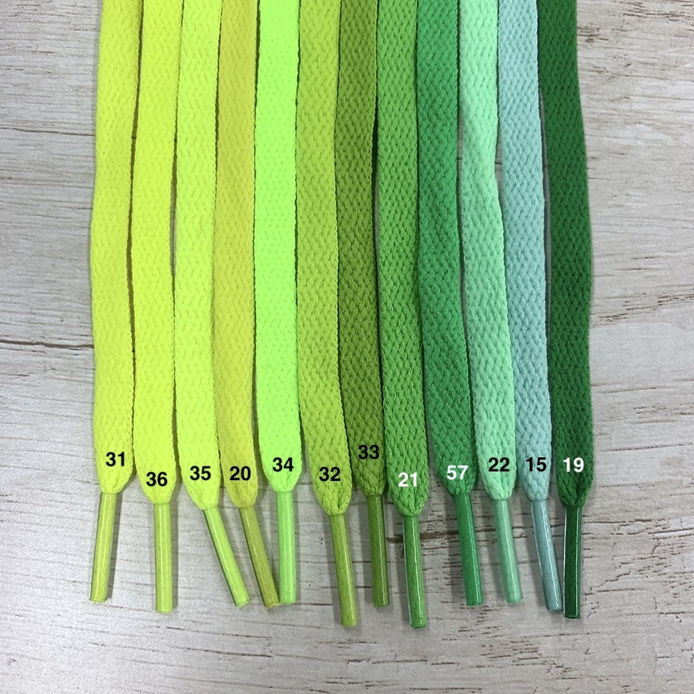 Custom Fashion Good Quality Flat Shoe Lace 8mm Wide Lace 8mm Length Wholesale Various Colors Custom Flat Shoelaces