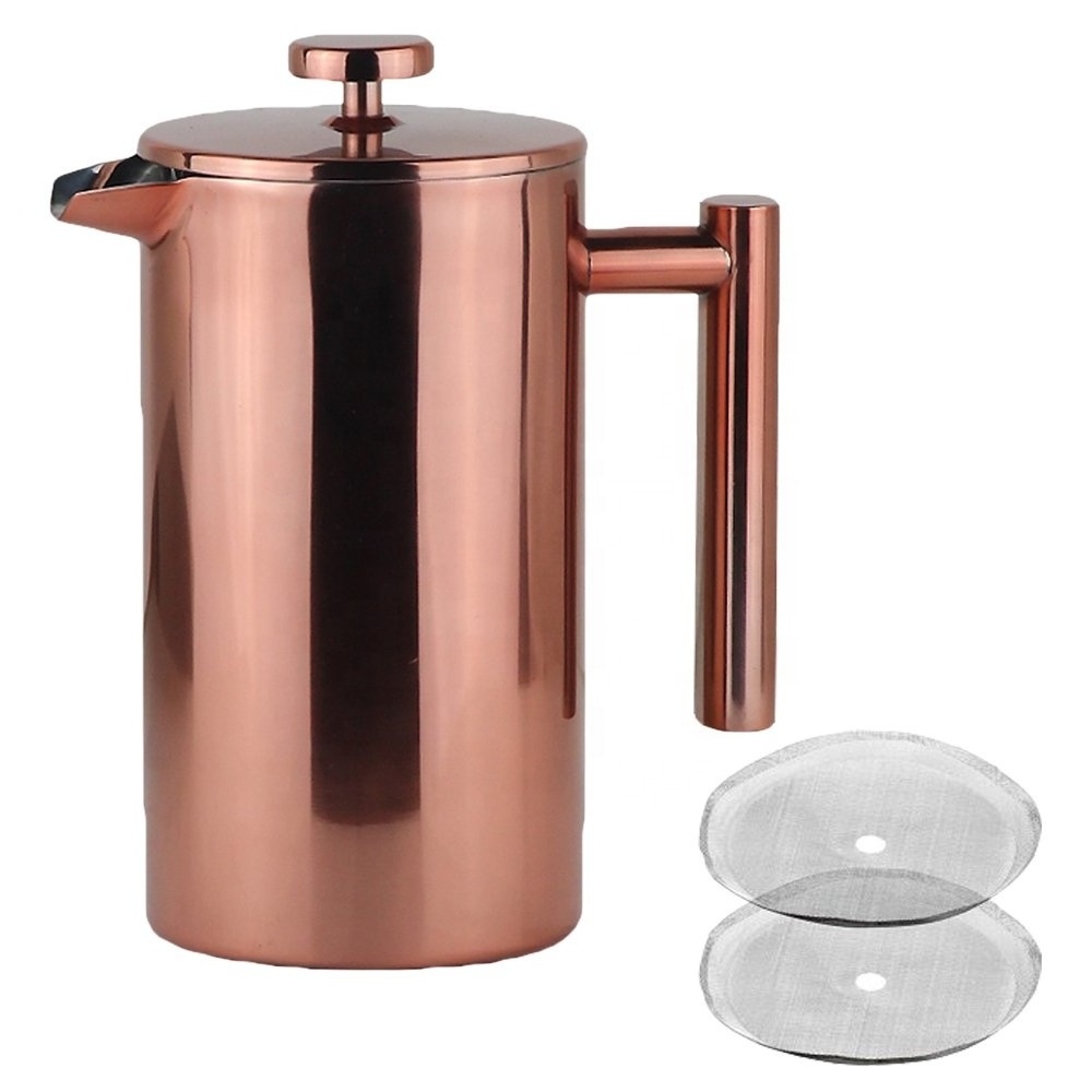 304 Grade Stainless Steel coffee french press Keeps Brewed Coffee or Tea Hot