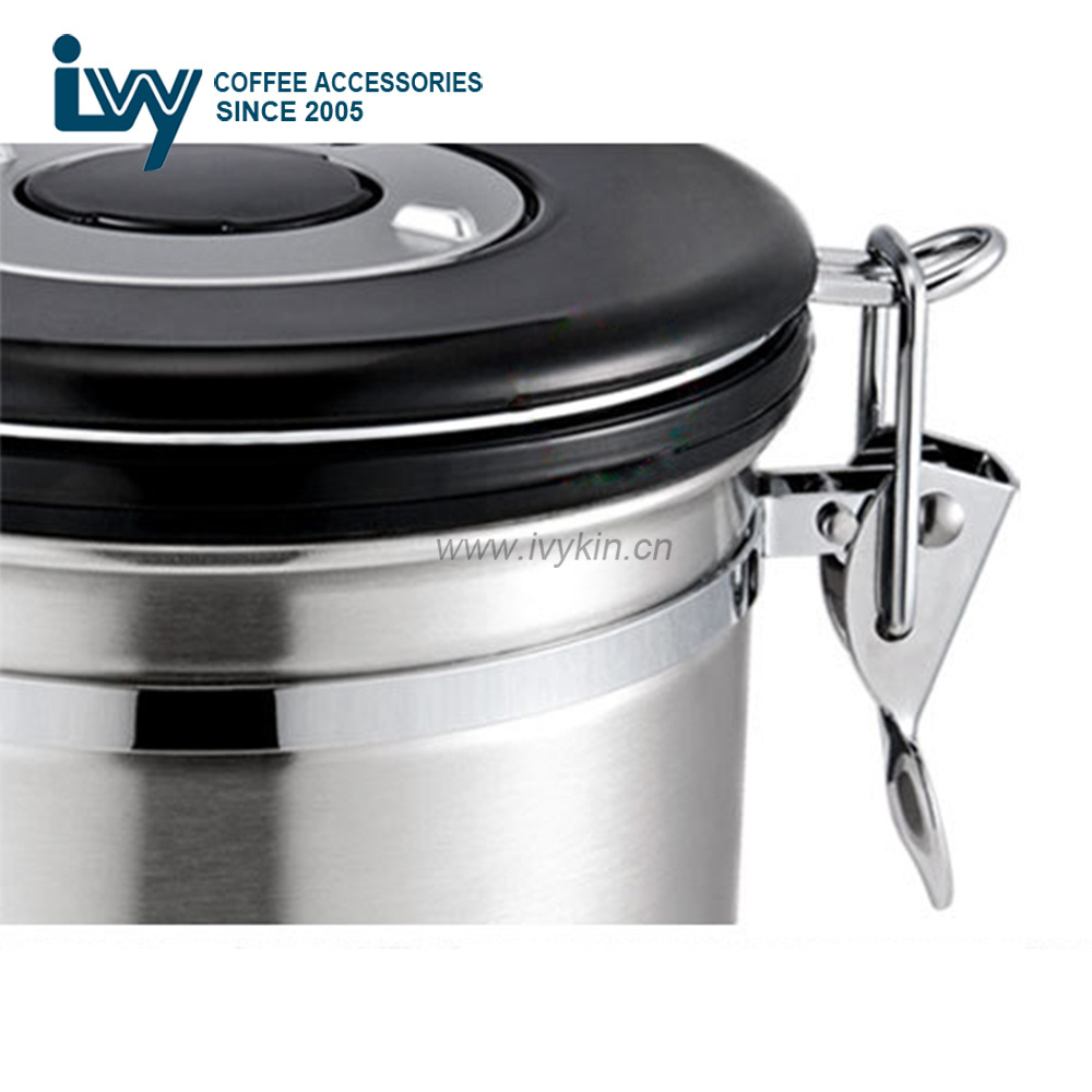 Food safe jar with clip lid and rubber seal/airtight storage jar Seal canister