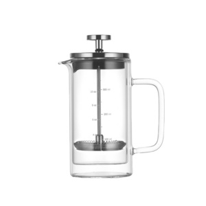 French Press 12 oz Coffee Tea Maker with Borosilicate Glass