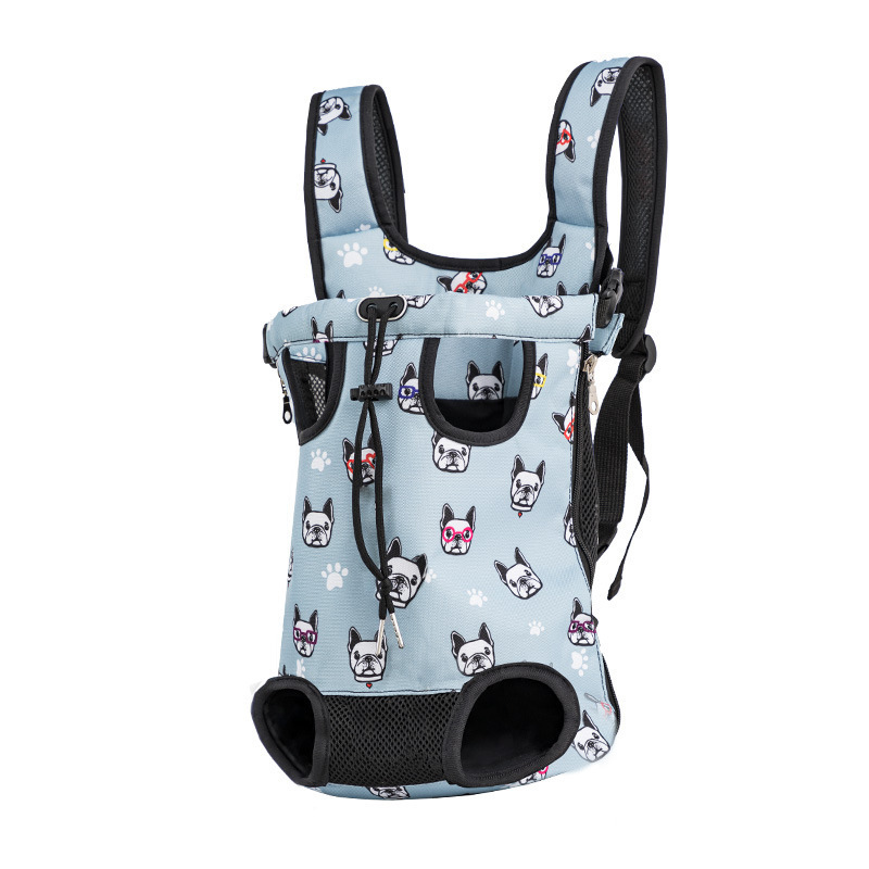 Custom Pattern Luxury Carrier Small Dog Cats Carrier Adjustable Strap Canvas Hand Free Carrying Pet Carrier Bags for Cat Dog