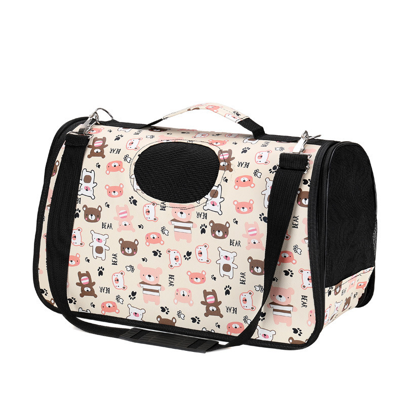 IVYPET Custom Printing Pet Carrier Backpack Cat Bag Breathable Portable Pet Carrier Bag Outer Shoulder Bag For Pet