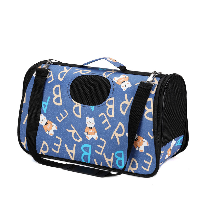 IVYPET Custom Printing Pet Carrier Backpack Cat Bag Breathable Portable Pet Carrier Bag Outer Shoulder Bag For Pet