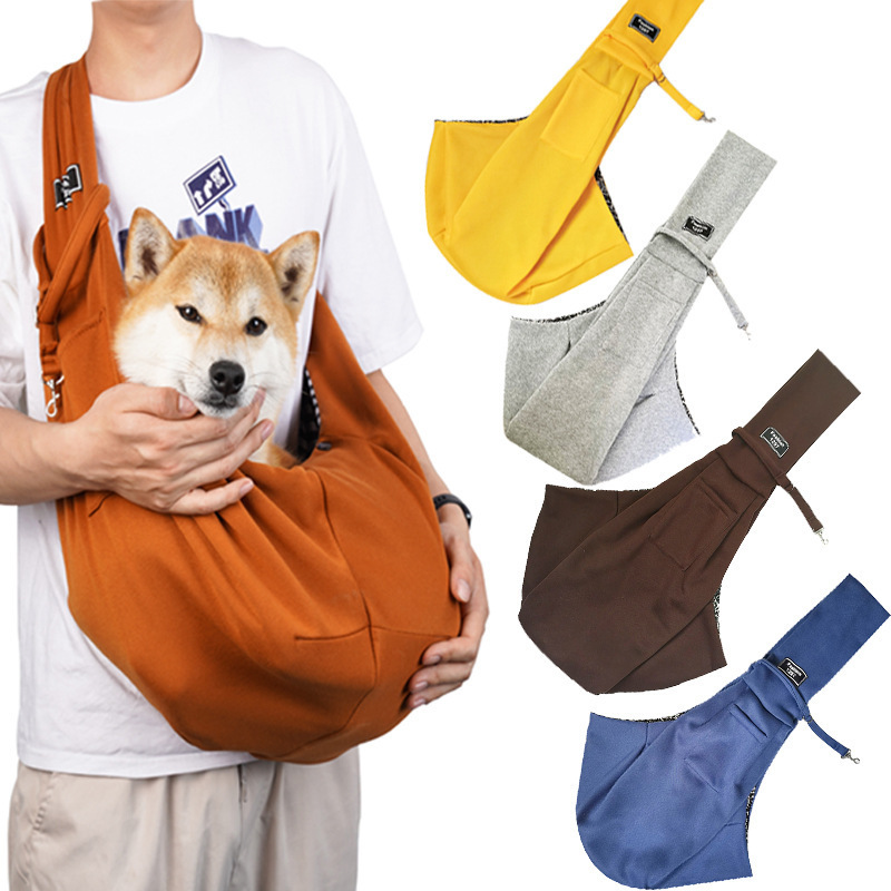 Hot Sell Hands-Free Reversible Soft Comfortable Puppy Cat Pet Sling Carrier Travel Bag for Small Dogs and Cats Below 11kg