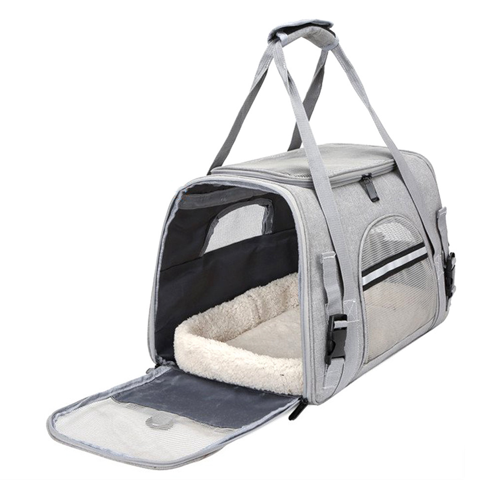 Soft-Sided Pet Travel Carrier Pet Carrier Bag For Cat Dog