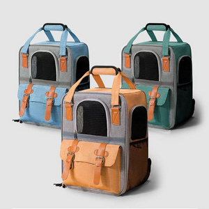 Wholesale Waterproof Oxford Pet Bag Carrier Large Capacity Bags Cat Dog Transport Backpack