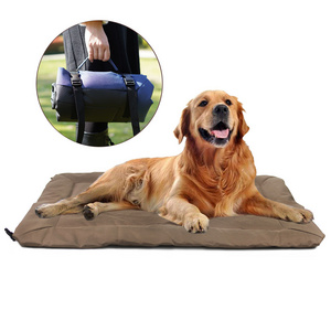 IVYPET Oxford Water Resistant Dog Outdoor Mat Foldable Dog Bed Outside Sleeping Dog Camp Bed With Carry Bag