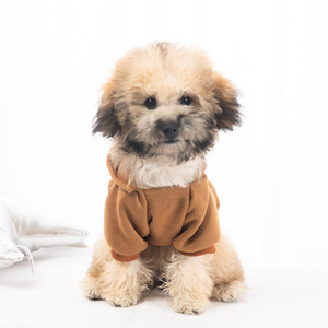 Cozy Fleece Dog Hoodie With Pocket Warm Soft Winter Sweater Pet Dog Clothes